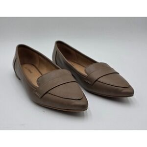 CALL IT SPRING Women Taupe Loafer Flats Pointed Toe Slip On Shoes Size 7